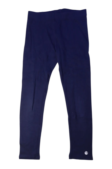 A Navy Leggings from Petit Bateau in size 7Y for girl. (Front View)