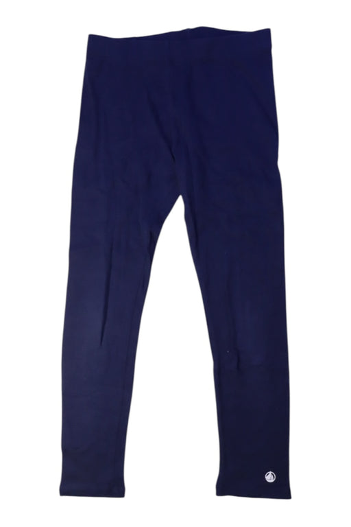 A Navy Leggings from Petit Bateau in size 7Y for girl. (Front View)