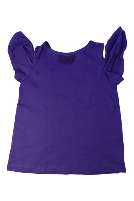 A Purple Short Sleeve Tops from Anna Sui in size 7Y for girl. (Back View)