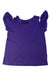 A Purple Short Sleeve Tops from Anna Sui in size 7Y for girl. (Back View)
