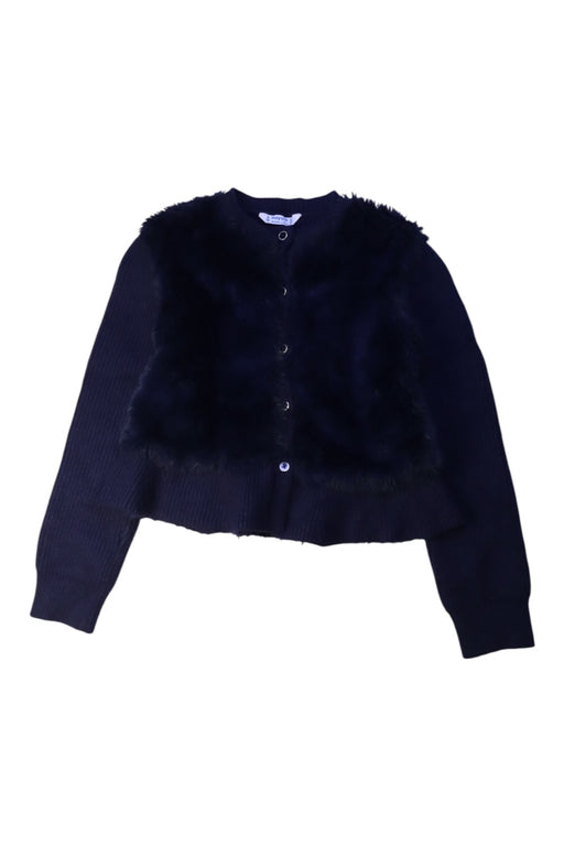 A Navy Cardigans from Mayoral in size 8Y for girl. (Front View)