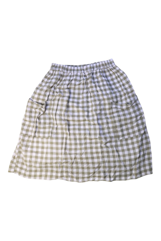 A Beige Mid Skirts from Seed in size 6T for girl. (Front View)