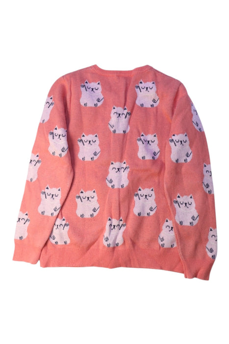 A Pink Cardigans from Seed in size 6T for girl. (Back View)
