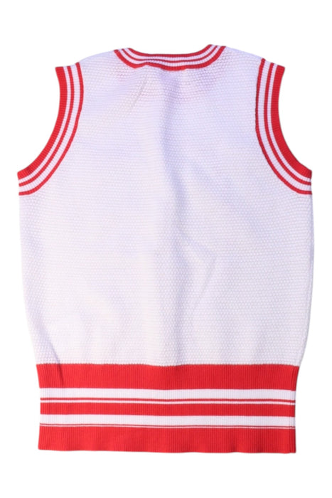 A Red Sleeveless Tops from Bora Aksu in size 7Y for girl. (Back View)