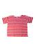 A Red Short Sleeve T Shirts from Petit Bateau in size 10Y for girl. (Front View)