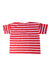 A Red Short Sleeve T Shirts from Petit Bateau in size 10Y for girl. (Back View)