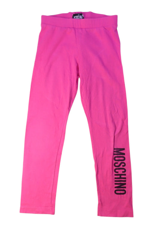 A Pink Leggings from Moschino in size 6T for girl. (Front View)