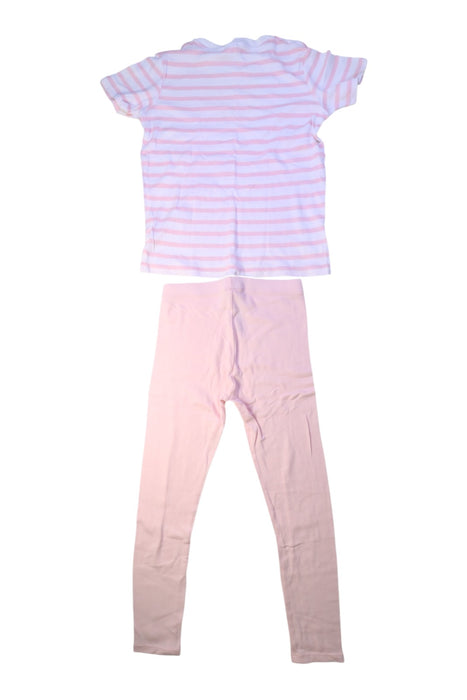 A Pink Pyjama Sets from Petit Bateau in size 10Y for girl. (Back View)