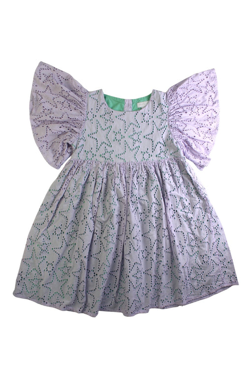A Purple Short Sleeve Dresses from Stella McCartney in size 6T for girl. (Front View)
