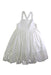 A White Sleeveless Dresses from Seed in size 6T for girl. (Front View)