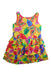 A Multicolour Sleeveless Dresses from Pan Con Chocolate in size 4T for girl. (Front View)