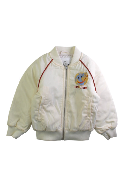 A White Lightweight Jackets from Molo in size 4T for boy. (Front View)