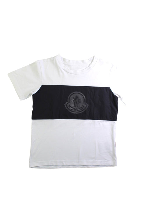 A White Short Sleeve T Shirts from Moncler in size 8Y for boy. (Front View)