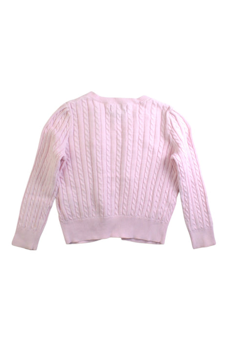 A Pink Cardigans from Polo Ralph Lauren in size 4T for girl. (Back View)
