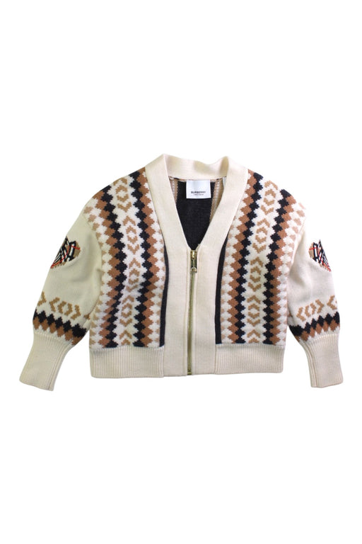 A Beige Cardigans from Burberry in size 4T for neutral. (Front View)