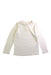 A White Long Sleeve Tops from Petit Bateau in size 4T for girl. (Front View)