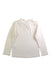 A White Long Sleeve Tops from Petit Bateau in size 4T for girl. (Back View)