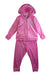 A Pink Pants Sets from Juicy Couture in size 7Y for girl. (Front View)