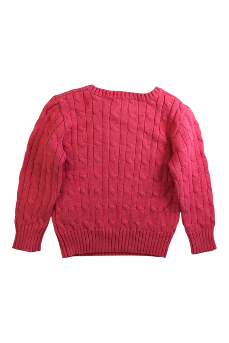 A Pink Knit Sweaters from Polo Ralph Lauren in size 3T for boy. (Back View)