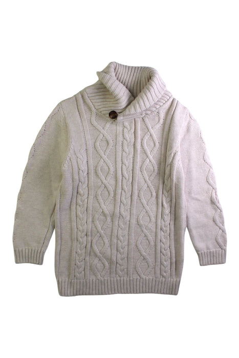 A Ivory Knit Sweaters from Ralph Lauren in size 4T for boy. (Front View)