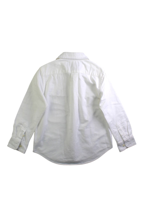 A White Long Sleeve Shirts from Ralph Lauren in size 4T for boy. (Back View)