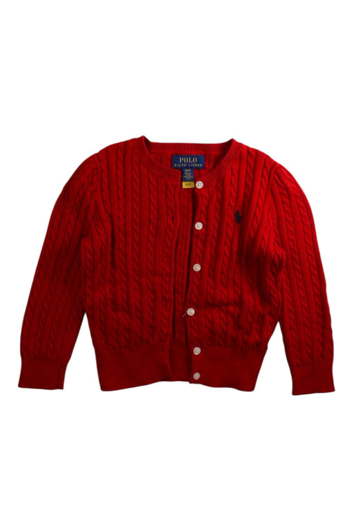 A Red Cardigans from Polo Ralph Lauren in size 2T for girl. (Front View)