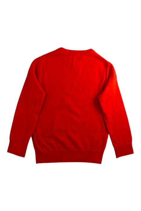 A Red Knit Sweaters from Jacadi in size 8Y for boy. (Back View)