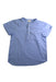 A Blue Short Sleeve Shirts from Nanos in size 10Y for boy. (Front View)
