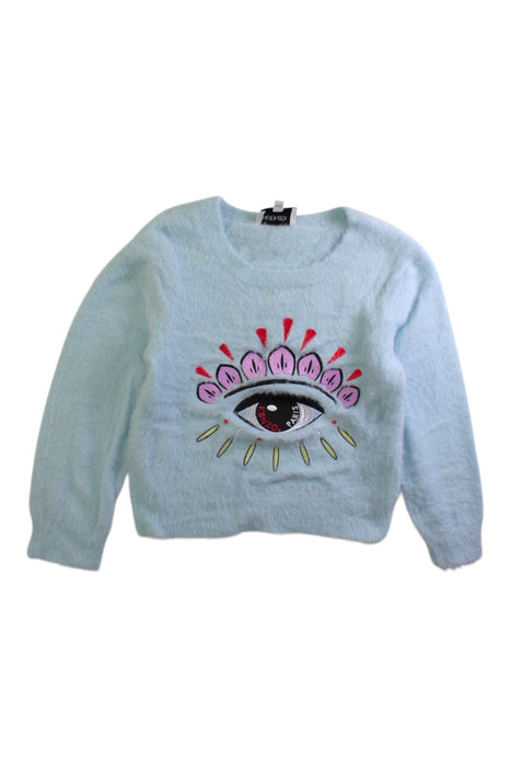 A Blue Long Sleeve Tops from Kenzo in size 4T for girl. (Front View)