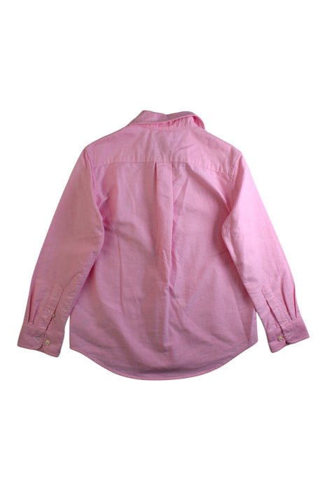 A Pink Long Sleeve Shirts from Ralph Lauren in size 6T for boy. (Back View)