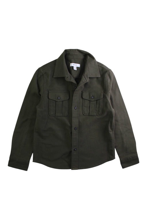 A Green Long Sleeve Shirts from REISS in size 7Y for boy. (Front View)
