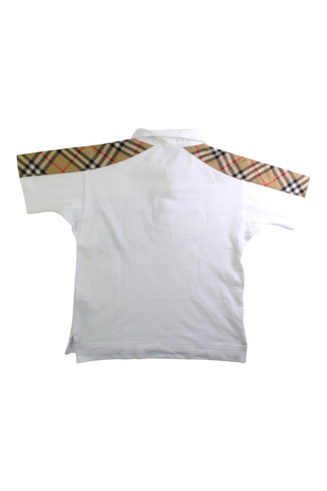 A White Short Sleeve Polos from Burberry in size 8Y for boy. (Back View)