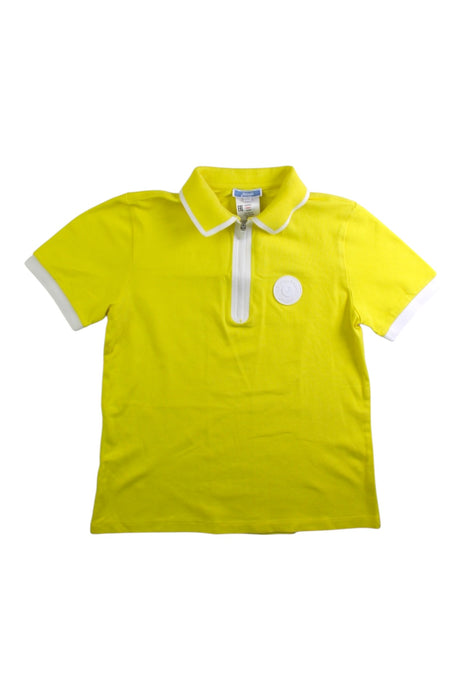 A Yellow Short Sleeve Polos from Jacadi in size 10Y for boy. (Front View)