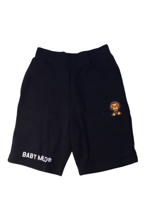 A Black Shorts from Bape by A Bathing Ape in size 7Y for boy. (Front View)