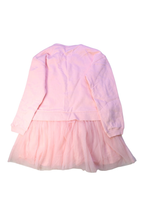 A Pink Long Sleeve Dresses from Seed in size 9Y for girl. (Back View)
