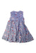 A Blue Sleeveless Dresses from Mayoral in size 6T for girl. (Back View)