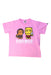 A Pink Short Sleeve T Shirts from Bape by A Bathing Ape in size 4T for girl. (Front View)