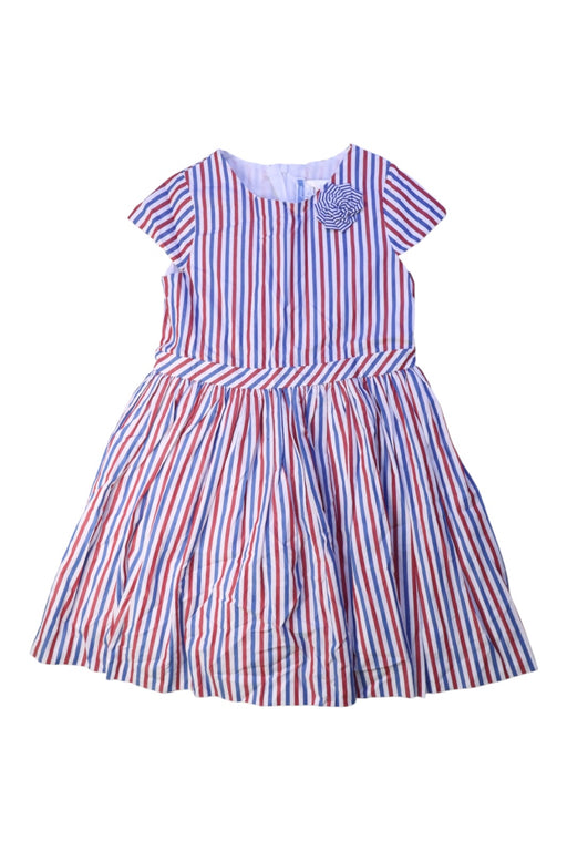 A Red Short Sleeve Dresses from Jacadi in size 8Y for girl. (Front View)
