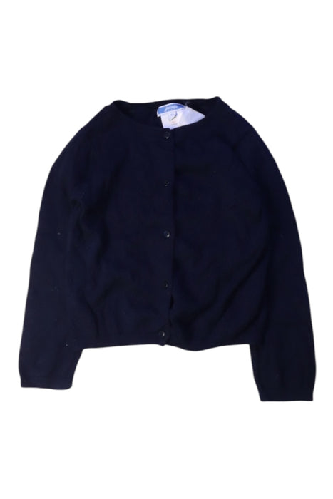 A Navy Cardigans from Jacadi in size 4T for girl. (Front View)