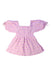 A Pink Short Sleeve Dresses from Seed in size 4T for girl. (Back View)