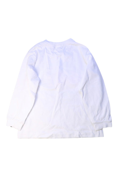 A White Long Sleeve T Shirts from Bape by A Bathing Ape in size 7Y for boy. (Back View)