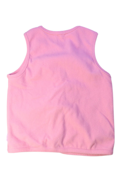 A Pink Dress Up Vests from Miki House in size 5T for girl. (Back View)