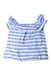 A Blue Sleeveless Tops from Seed in size 4T for girl. (Front View)