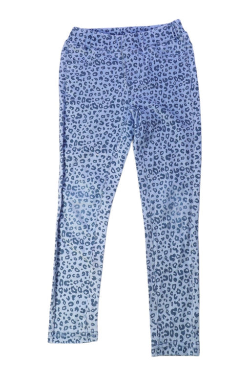 A Blue Leggings from Seed in size 4T for girl. (Front View)