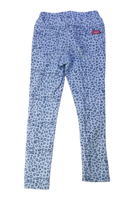 A Blue Leggings from Seed in size 4T for girl. (Back View)