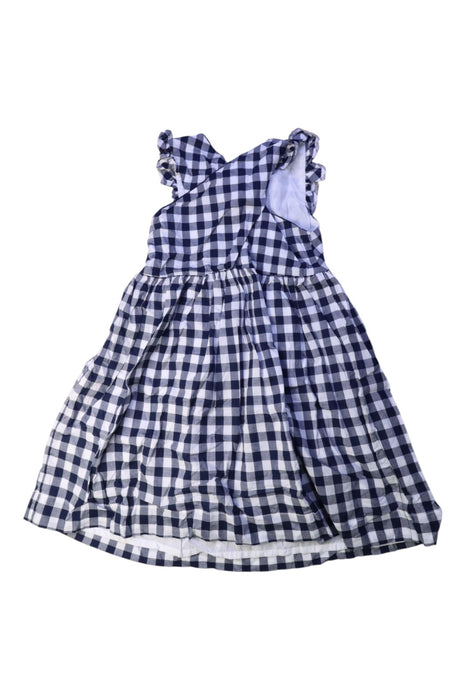 A Blue Sleeveless Dresses from Mayoral in size 7Y for girl. (Back View)