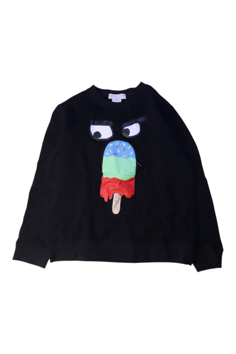 A Black Crewneck Sweatshirts from Stella McCartney in size 8Y for boy. (Front View)