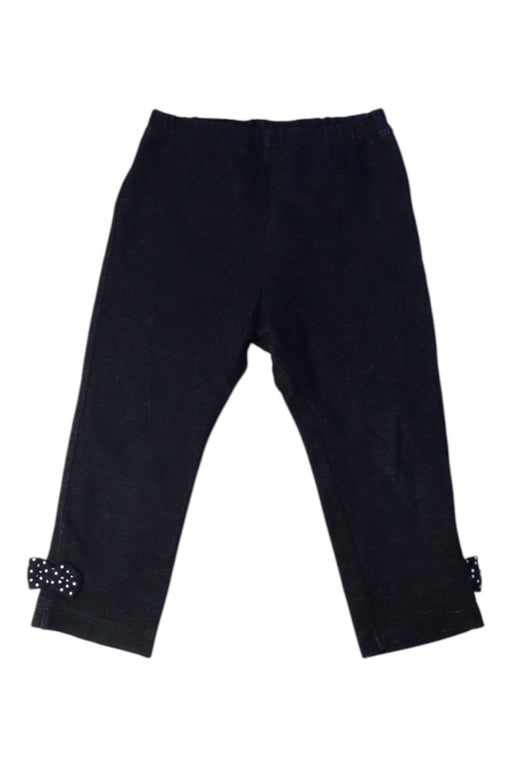 A Black Leggings from Miki House in size 18-24M for girl. (Front View)
