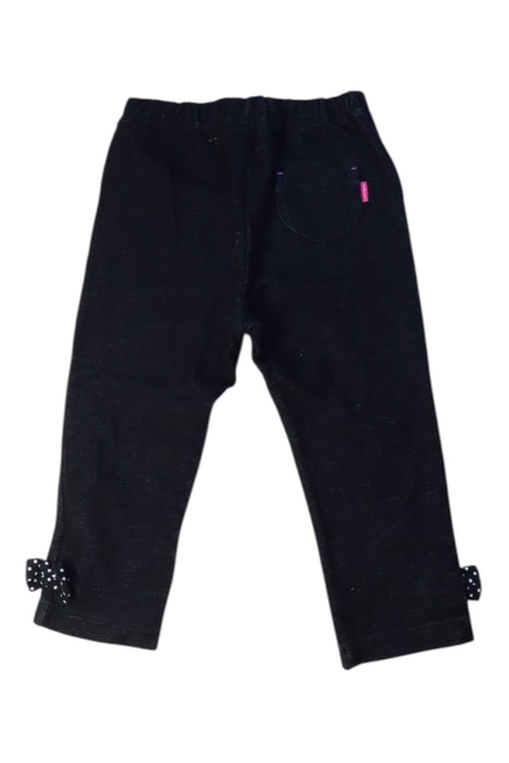 A Black Leggings from Miki House in size 18-24M for girl. (Back View)
