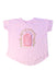 A Pink Short Sleeve Tops from Seed in size 3T for girl. (Front View)